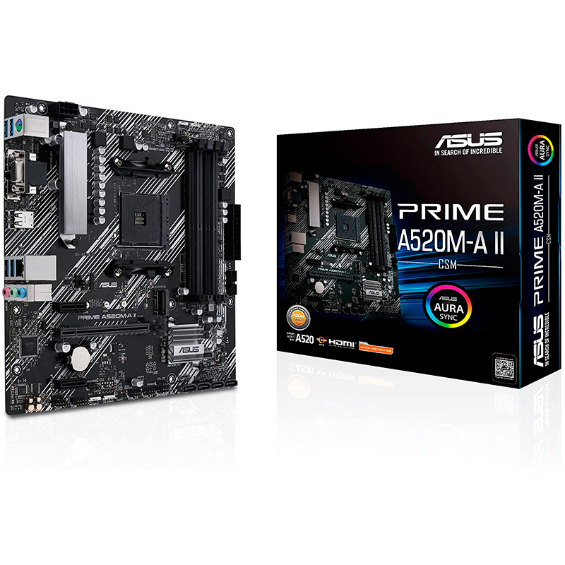 PLACA AMD AM4 ASUS PRIME A520M-A II|CSM micro-ATX